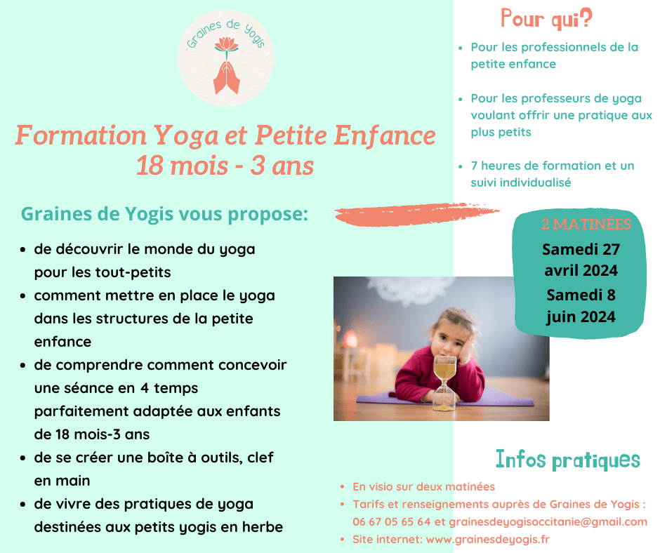 Formation en ligne Yoga et Petite Enfance 18 mois - 3 ans