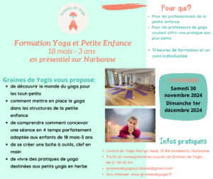 formation yoga enfants 18 mois 3 ans